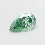 1.61ct Pear Lab Grown Diamond (Colour Fancy Vivid Green, Clarity VVS2, IGI Certified)