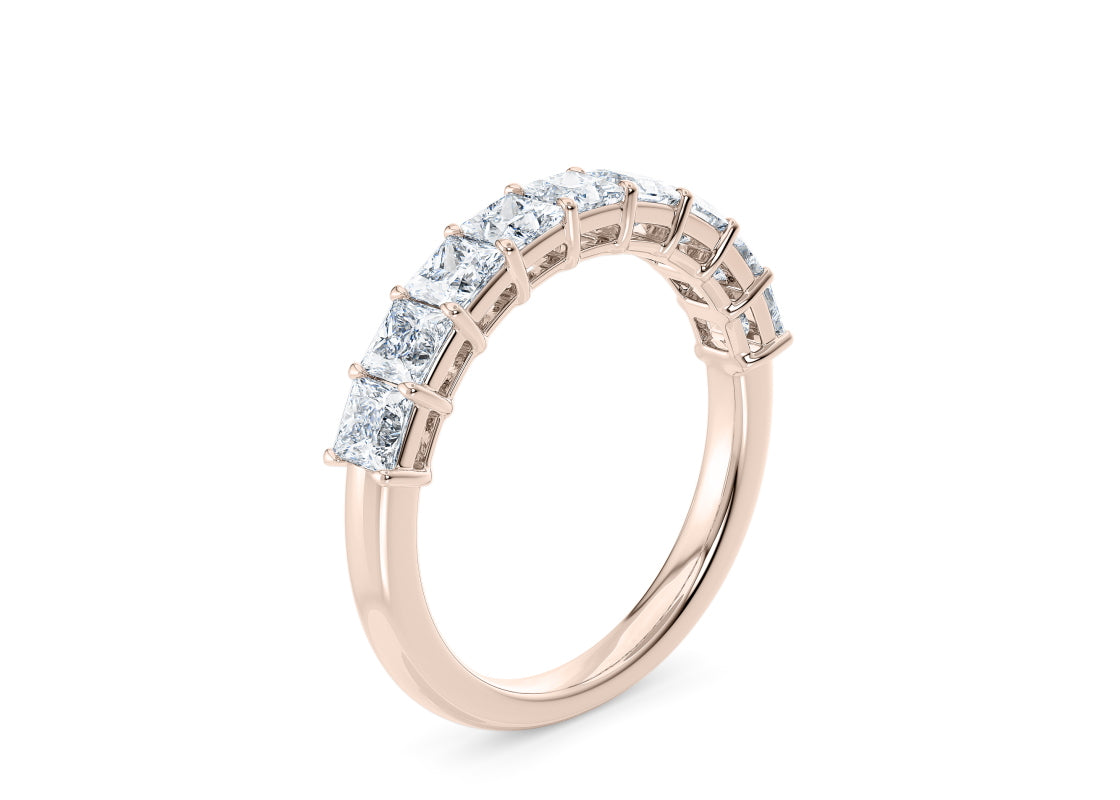 Regent Princess Half Rose Gold 18k Natural Eternity Ring