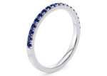Vogue Sapphire White Gold 18k Eternity Ring