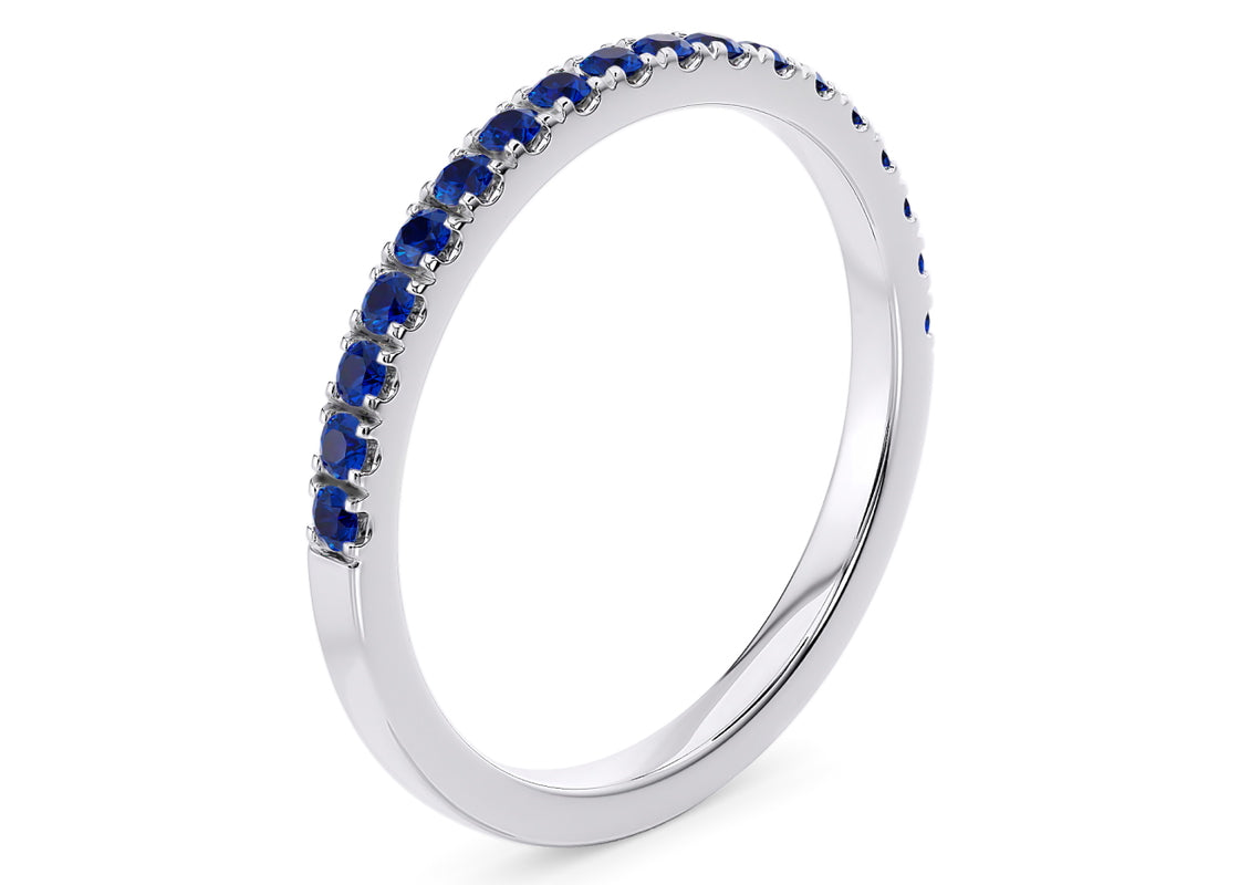 Vogue Sapphire White Gold 18k Eternity Ring