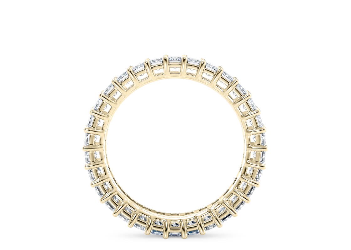 Regent Emerald Full Set Yellow Gold 18k Natural Eternity Ring