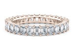Regent Emerald Full Set Rose Gold 18k Natural Eternity Ring