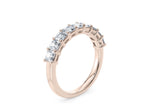 Regent Asscher Half Set Rose Gold 18k Natural Eternity Ring
