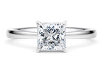 Starlight Solitaire Platinum Princess Engagement Ring