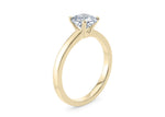 1477 Classic Solitaire Yellow Gold 18k Cushion Engagement Ring