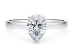 1477 Classic Solitaire Platinum Pear Engagement Ring