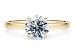 1477 Classic Solitaire Yellow Gold 18k Round Engagement Ring
