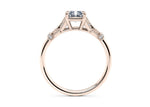 Jasmine Vintage Rose Gold 18k Radiant Engagement Ring