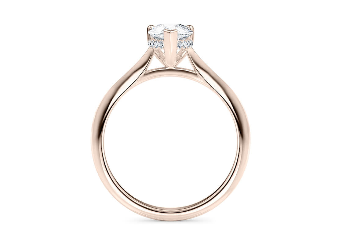 Hope Solitaire Rose Gold 18k Pear Engagement Ring
