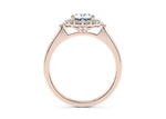 Hampstead Halo Rose Gold 18k Oval Engagement Ring