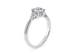 Gaia Vintage Platinum Round Engagement Ring