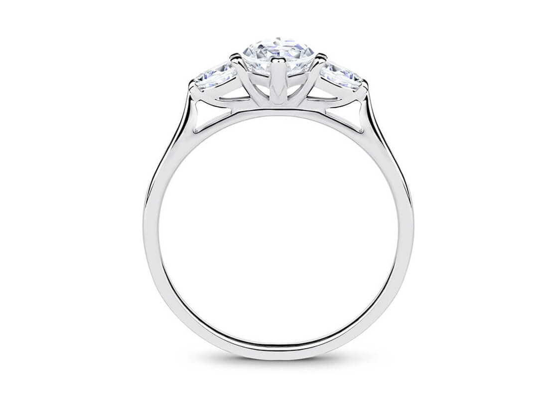 Barcelona Trilogy Platinum Marquise Engagement Ring
