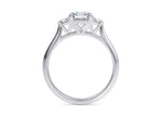 Paris Trilogy Platinum Asscher Engagement Ring