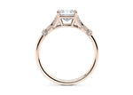 Jasmine Vintage Rose Gold 18k Princess Engagement Ring