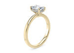 Starlight Solitaire Yellow Gold 18k Emerald Engagement Ring