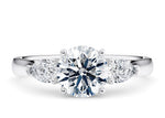 Barcelona Trilogy Platinum Round Engagement Ring