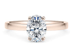 1477 Classic Solitaire Rose Gold 18k Oval Engagement Ring