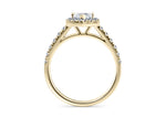 Medici Halo Yellow Gold 18k Marquise Engagement Ring