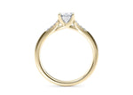 Thea Diamond Band Yellow Gold 18k Emerald Engagement Ring