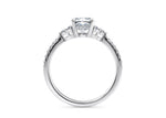 Gaia Vintage Platinum Cushion Engagement Ring