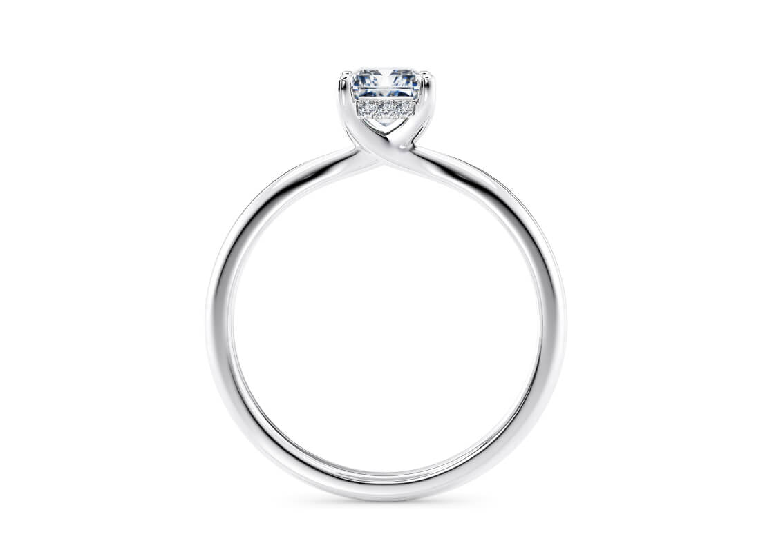 Paloma Solitaire Platinum Radiant Engagement Ring