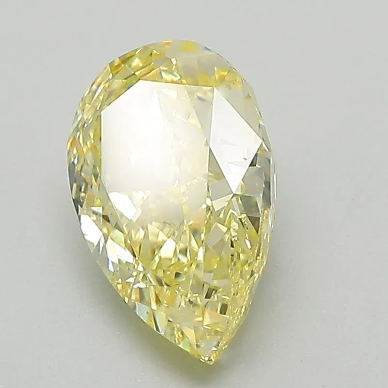 2.08ct Pear Lab Grown Diamond (Colour Fancy Intense Yellow, Clarity VVS2, IGI Certified)