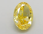 2.24ct Oval Lab Grown Diamond (Colour Fancy Vivid Yellow, Clarity VVS1, IGI Certified)