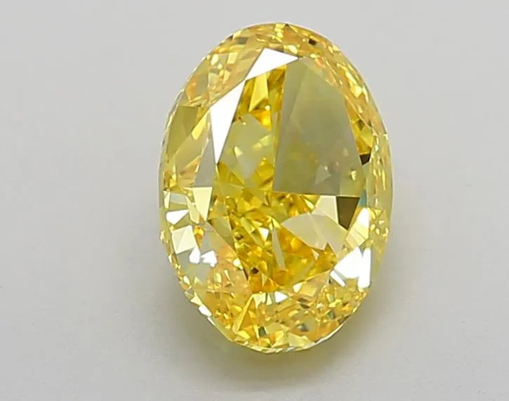 2.24ct Oval Lab Grown Diamond (Colour Fancy Vivid Yellow, Clarity VVS1, IGI Certified)