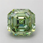 2.43ct Asscher Lab Grown Diamond (Colour Fancy Vivid Green, Clarity VVS1, IGI Certified)