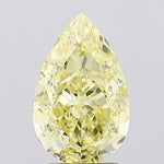 2.60ct Pear Lab Grown Diamond (Colour Fancy Vivid Yellow, Clarity VS1, IGI Certified)