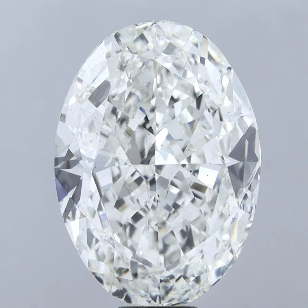 20.00ct Oval Lab Grown Diamond (Colour H, Clarity VS2, IGI Certified)