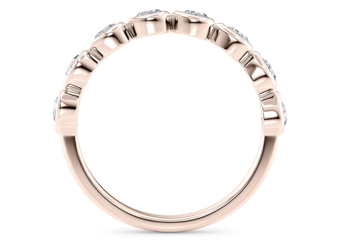 Idyll Half Rose Gold 18k Eternity Ring