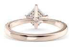 Asteria Compass Diamond Band Rose Gold 18k Princess Engagement Ring