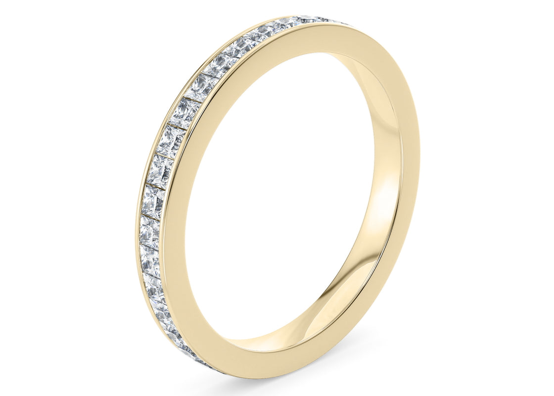 Aurora Yellow Gold 18k Full Set Eternity Ring
