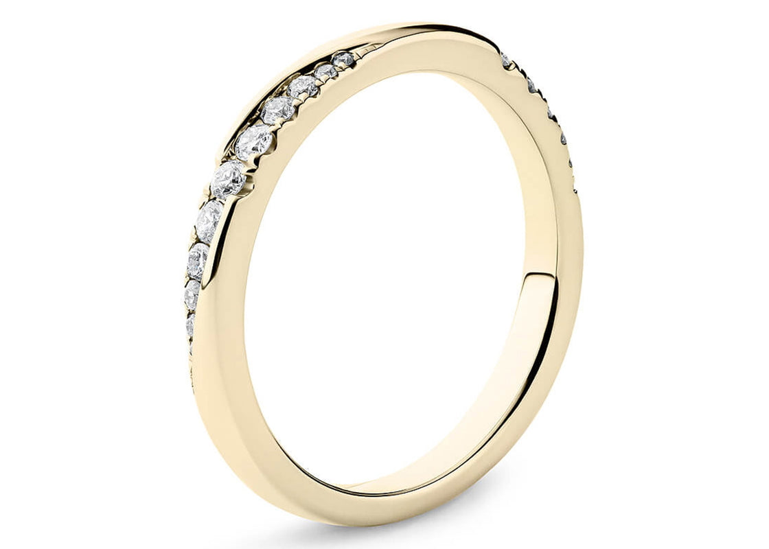 Valentine Yellow Gold 18k Full Set Natural Eternity Ring