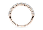Mayfair Half Set Rose Gold 18k Lab Grown Eternity Ring