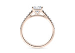 1477 Vintage Rose Gold 18k Princess Engagement Ring