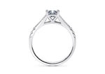 Oxford Diamond Band Platinum Radiant Engagement Ring