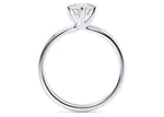 Zeta Solitaire Platinum Round Engagement Ring