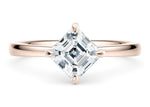 Starlight Compass Solitaire Rose Gold 18k Asscher Engagement Ring