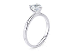 Delicacy Solitaire Platinum Heart Engagement Ring