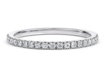 Vogue Lab Grown White Gold 18k Half Set Eternity Ring