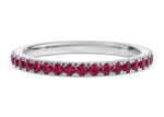 Vogue Ruby White Gold 18k Eternity Ring