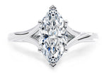 Hanover Solitaire White Gold 18k Marquise Engagement Ring