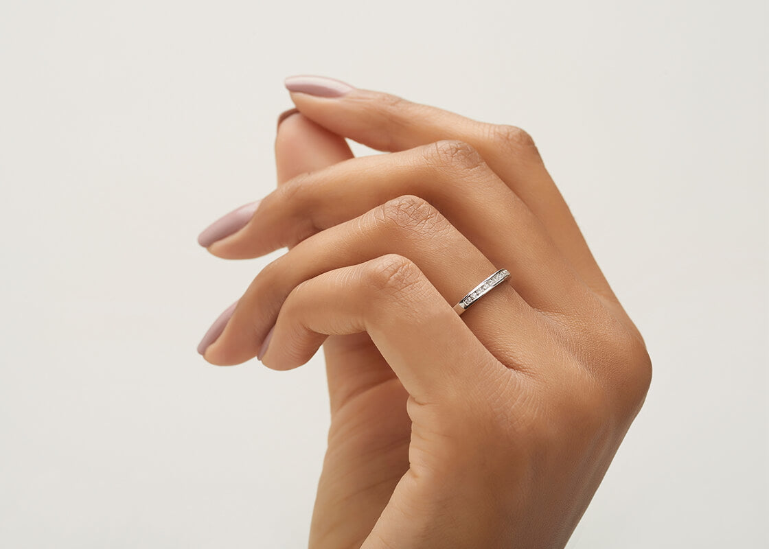 Tsarina Yellow Gold 18k Half Set Eternity Ring