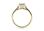 Minerva Halo Yellow Gold 18k Emerald Engagement Ring