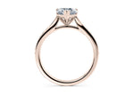 Victoria Diamond Band Rose Gold 18k Heart Engagement Ring