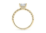 Ascot Solitaire Yellow Gold 18k Princess Engagement Ring