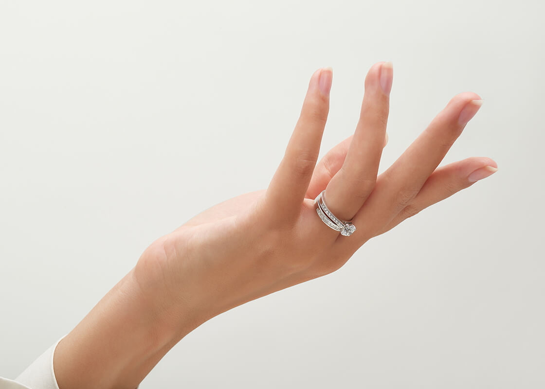 Allya Rose Gold 18k Half Set Eternity Ring