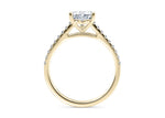 1477 Vintage Yellow Gold 18k Heart Engagement Ring